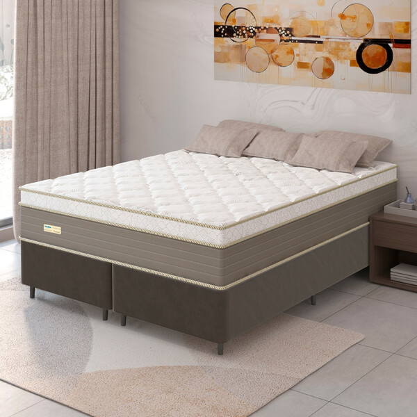 Cama Box Queen 158cm Mola Ensacadas Ferrara Umaflex