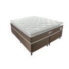 Cama Box Queen 158x198x71cm Latex Cygnus Montreal Tecido Sued