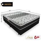 Cama Box Queen + Colchão De Molas - Castor - Class Tecnopedic