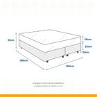 Cama Box Queen + Colchão De Molas Ensacadas - Gazin - New Yor