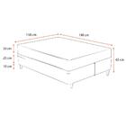 Cama Box Queen + Colchão De Molas Ensacadas Ortobom Airtech S