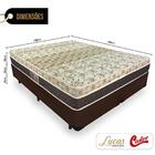 Cama Box Queen + Colchão Molas Ensacadas - Castor - Class Poc
