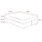 Cama Box Queen + Colchão Ortobom De Molas Ensacadas Airtech S