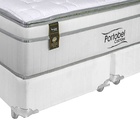 Cama Box Queen + Colchão Portobel Ecstasy Molas Ensacadas 70x