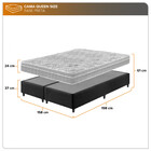 Cama Box Queen + Colchão Queen Hanover Orthopedic Espuma D33