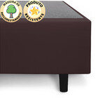 Cama Box Queen Anti Refluxo Marrom Inclinada 158x198cm Bf Col