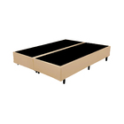 Cama Box Queen Bipartido Bege Sintetico 40x158x198 - F A Eleg