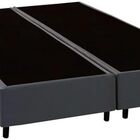 Cama Box Queen Bipartido Cinza Sintetico 40x158x198 - F A Ele