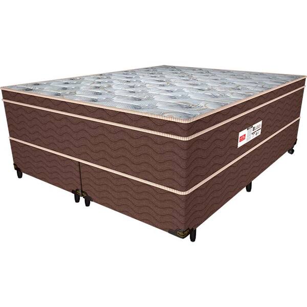 Cama Box Queen Bourbon – Pelmex - Marrom / Branco / Mel