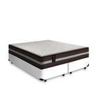 Cama Box Queen Branca + Colchão De Molas - Lucas Home - New C
