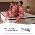 Cama Box Queen Colchão Molas Ensacadas Com Pillow Top Extra C