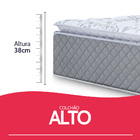 Cama Box Queen Colchão Molas Ensacadas Com Pillow Top Extra C