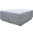 Cama Box Queen Colchão Molas Ensacadas Com Pillow Top Extra C