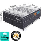 Cama Box Queen Colchão Molas Ensacadas Pillow 158x198x57cm Bf