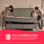 Cama Box Queen Colchão Smart Spring Mola Ensacada E Pillow To