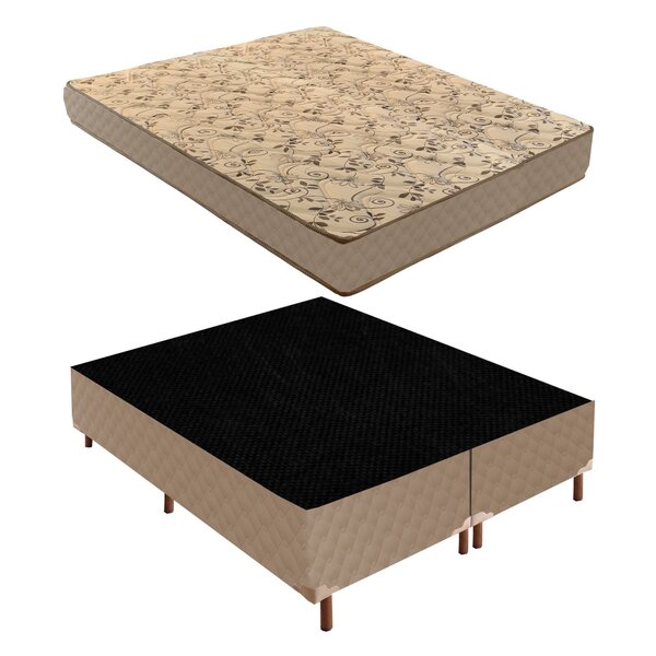 Cama Box Queen Com Colchão D33 Unique Duoface 25x158x198cm E