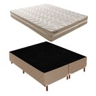 Cama Box Queen Com Colchão D33 Unique Plus Duoface 25x158x198