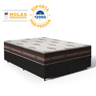 Cama Box Queen Com Colchão de Molas Anjos Classic Superlastic