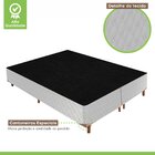 Cama Box Queen Com Colchão De Molas Ensacadas 32x158x198cm E