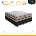 Cama Box Queen com Colchão de Molas Ensacadas Anjos Classic 1