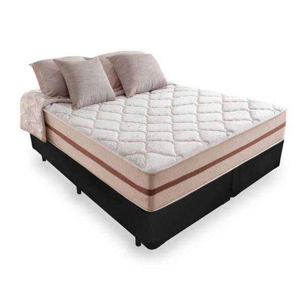 Cama Box Queen com Colchão de Molas Ensacadas Anjos Classic 1