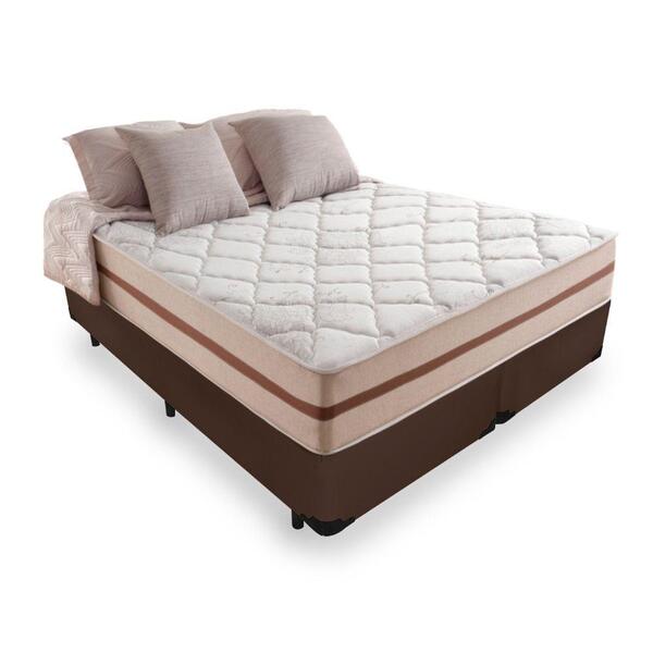 Cama Box Queen com Colchão de Molas Ensacadas Anjos Classic 1