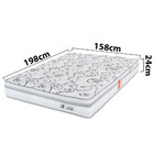 Cama Box Queen com Colchão Ortopédico Dupla Face Firme 158x19