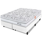 Cama Box Queen com Colchão Ortopédico Dupla Face Firme 158x19