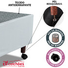 Cama Box Queen com Colchão Ortopédico Dupla Face Firme 158x19