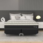 Cama Box Queen D33 1,58x1,98x53cm Amarílis Montreal Branco/pr