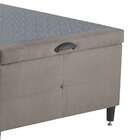 Cama Box Queen Gustavo Com Baú Marrom