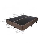 Cama Box Queen Molas Ensacadas 76x158x198cm Luckspuma Marrom