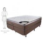 Cama Box Queen Molas Ensacadas 76x158x198cm Luckspuma Marrom