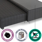 Cama Box Queen Ortopédica com Duas Camas Auxiliares 158x198cm