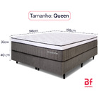 Cama Box Queen Premium Mola Ensacada Com Espuma D33 E Viscoel