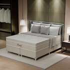 Cama Box Queen Royale Com Colchão Queen Molas Ensacadas Bege