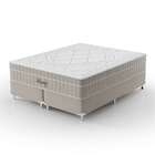 Cama Box Queen Royale Com Colchão Queen Molas Ensacadas Bege