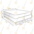 Cama Box Queen Rústica + Colchão De Molas Ensacadas - Plumate