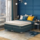 Cama Box Queen Safira Molas Ensacadas 158x198x63 Montreal Azul