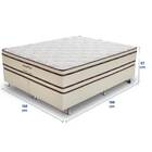 Cama Box Queen Size (box + Colchão) 158x198x67 Prata Prorelax