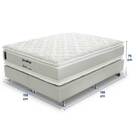Cama Box Queen Size (box + Colchão) 158x198x75 Ouro Prorelax