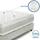 Cama Box Queen Size (box + Colchão) 158x198x75 Ouro Prorelax