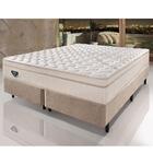 Cama Box Queen Size High Spring Molejo Contínuo 158x198x73cm