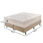 Cama Box Queen Size High Spring Molejo Contínuo 158x198x73cm