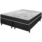 Cama Box Queen Size Preto + Colchão San Francisco Ortopédico