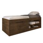 Cama Box Sapateira Moal Malbec Com Colchão