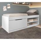 Cama Box Sapateira Tien Branco Com Colchão