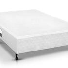 Cama Box Simples Castor Casal Poli Branco 138x188x27cm