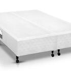 Cama Box Simples Castor King Poli Branco 180x200x27cm