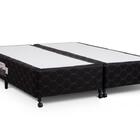 Cama Box Simples Castor King Poli Preto 180x200x27cm